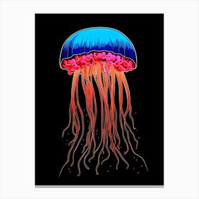 Turritopsis Dohrnii Importal Jellyfish Cartoon 1 Canvas Print