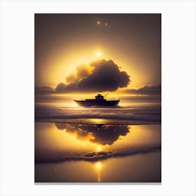 Boat In The Sky Canvas Print