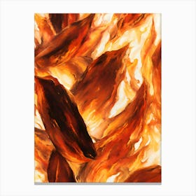 Flames Of Fire Canvas Print
