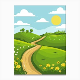 Road In The Countryside 2 Canvas Print