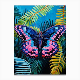 Pop Art Red Spotted Purple Butterfly  1 Canvas Print
