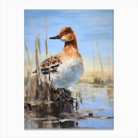 Bird Painting Canvasback 1 Canvas Print