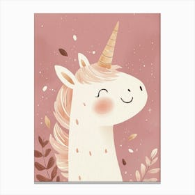 Unicorn, Nursery Wall Art for Kids Canvas Print