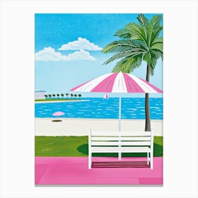 Pink Beach 1 Canvas Print