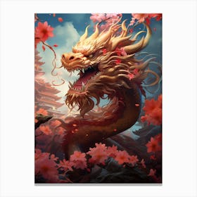 Chinese New Year Dragon Illustration 3 Canvas Print