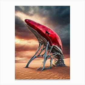 Martian Alien Under The Martian Skies Canvas Print