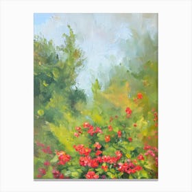 Blackberry Lily Impressionist Painting Plant Canvas Print