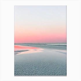 West Wittering Beach, West Sussex Pink Photography 1 Canvas Print