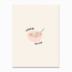 Cereal Killer Kitchen Print Canvas Print
