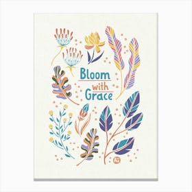 Bloom With Grace 01 Canvas Print