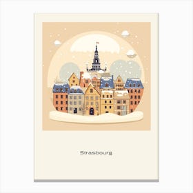 Strasbourg France 1 Snowglobe Poster Canvas Print