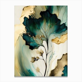 Gold Leaf Painting Canvas Print