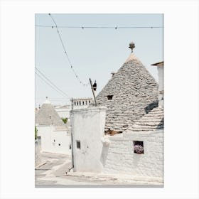 Traditional Trulli Houses In Puglia In Italy Canvas Print