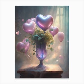 Heart Balloons Canvas Print