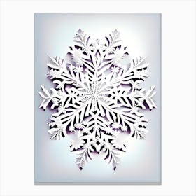 Pattern, Snowflakes, Marker Art 5 Canvas Print