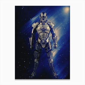 Light Of Heroes ― Commander Shepard Mass Effect 3 Canvas Print