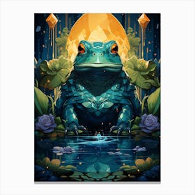 Frog Art Canvas Print