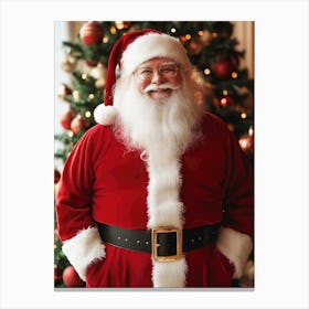 Chubby Santa Claus Canvas Print