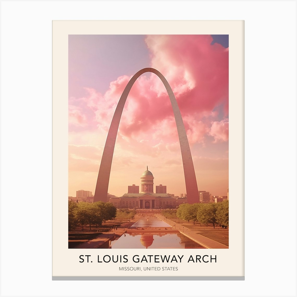 St. Louis Gateway Arch Painting Poster Print 