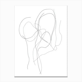 Drawing Of A Woman Canvas Print