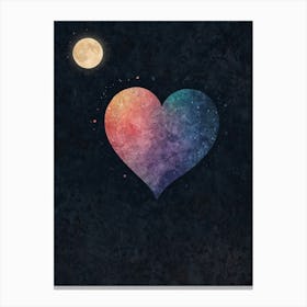 Heart In The Sky Canvas Print