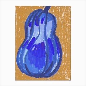 Blue Pumpkin Canvas Print
