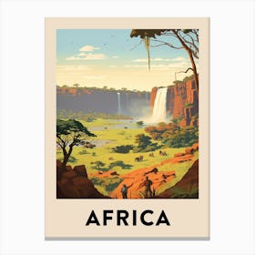 Vintage Travel Poster Africa 6 Canvas Print