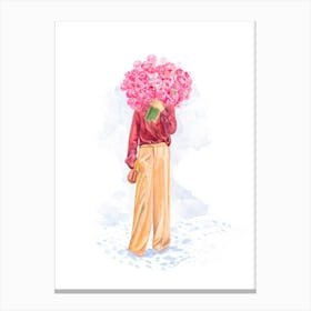 Silky Peony at Passy Canvas Print