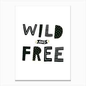 Wild And Free Dinosaur Canvas Print