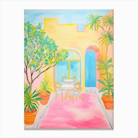 Santa Marinella, Italy Colourful View 2 Canvas Print