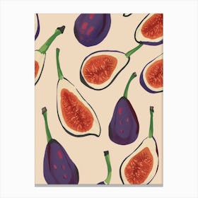 Fig Pattern Illustration 2 Canvas Print