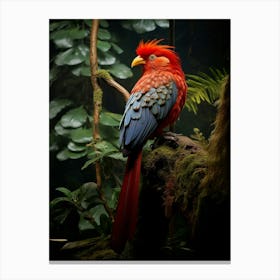 Avian Majesty: Andean Jungle Bird Print Canvas Print
