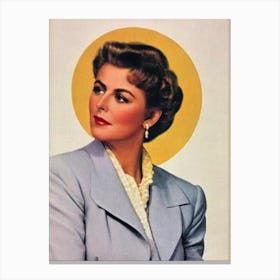 Lynn Redgrave Retro Collage Movies Canvas Print