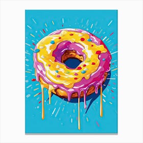 Colour Pop Donuts 8 Canvas Print