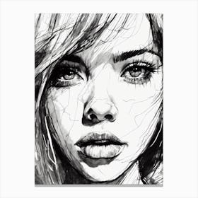 Portrait Of A Girl Canvas Print