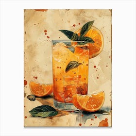 Orange Drink 25 Canvas Print