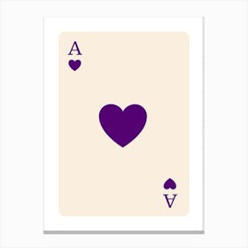 Ace Of Spades 20 Canvas Print