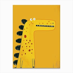 Yellow Crocodile 2 Canvas Print