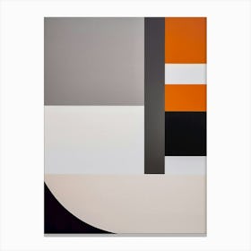 Echoes of Geometric Symphony: Abstract Digital Minimalism Artwork Canvas Print