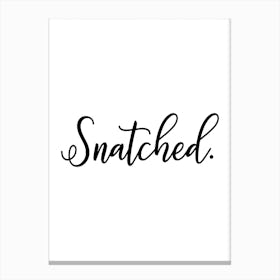 Snatched Canvas Print