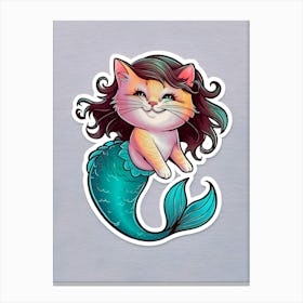 Mermaid Cat 1 Canvas Print