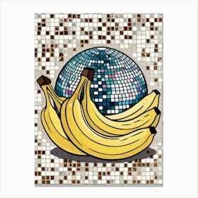 Disco Ball And Bananas 1 Canvas Print