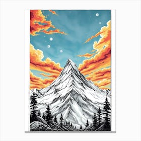 Mountain Sunset Canvas Print