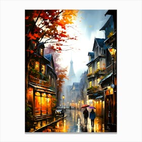 Nocturnal Cityscape A Tapestry Of Urban Splendor Canvas Print