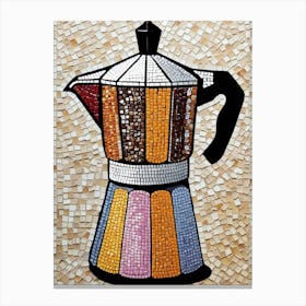 Mosaic Coffee Pot 1 Canvas Print