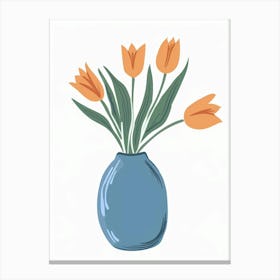 Tulips In A Vase 14 Canvas Print