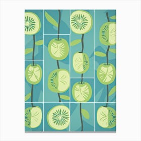 Kiwi Illustration 2 Canvas Print