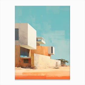 Injidup Beach Australia Abstract Orange Hues 1 Canvas Print