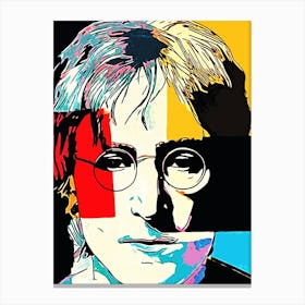 John Lennon the beatles band music Canvas Print