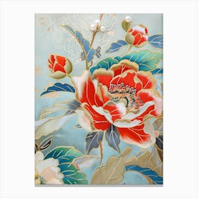 Chinese Floral Painting 12 Canvas Print